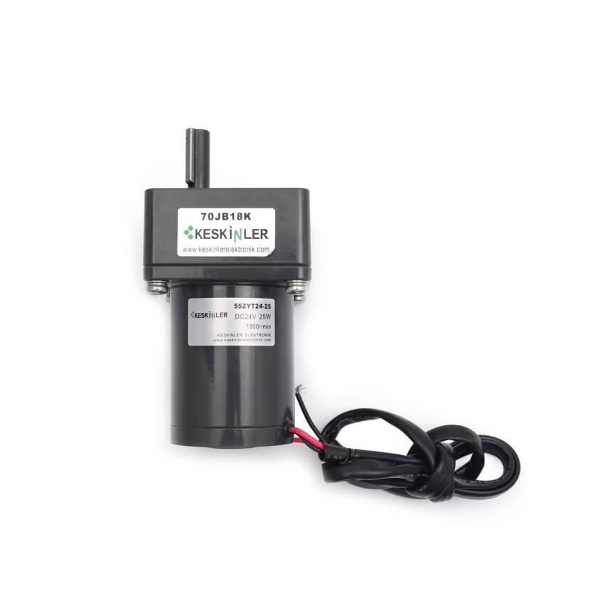 55ZYT24-25 70mm 24V 100RPM DC Motor - 1