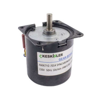 60-KTYZ 10 RPM 14W AC Synchronous Motor - Keskinler