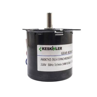60-KTYZ 1 RPM 14W AC Synchronous Motor - Keskinler