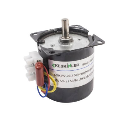60-KTYZ 2.5 RPM 14W AC Synchronous Motor - 1