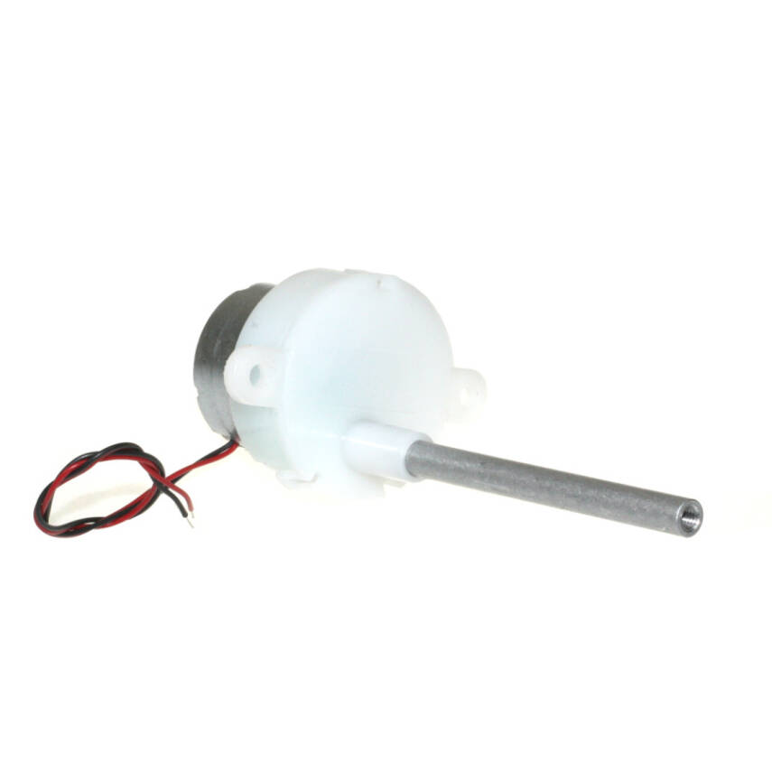 6V 10RPM Long Shaft Plastic Geared Motor - 1