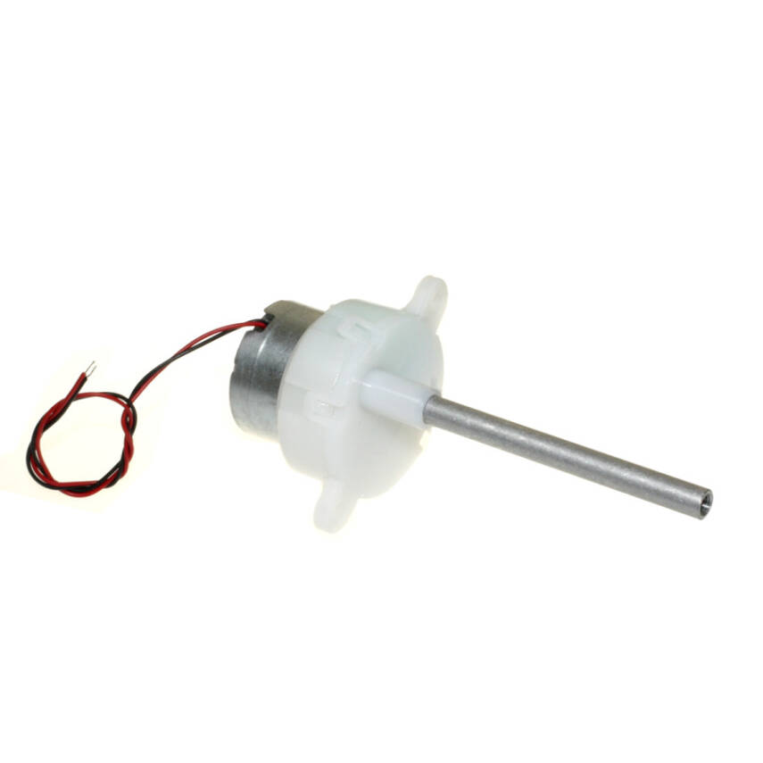 6V 10RPM Long Shaft Plastic Geared Motor - 3