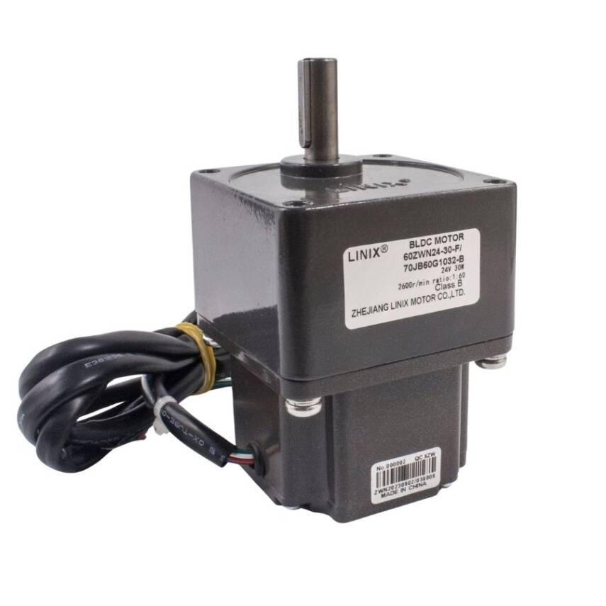 60ZWN24-30-F / 70JB60G1032 24V 30W 43RPM Redüktörlü Brushless DC Motor - 1