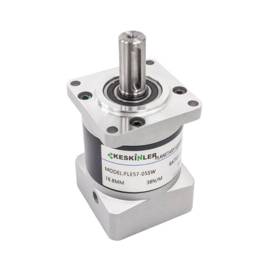 FLE57-05SW 1:25 38N.m Nema23 Step Motor Redüktörü - 1