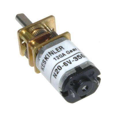 KGA-12 6V 350RPM DC Gear Motor - Keskinler
