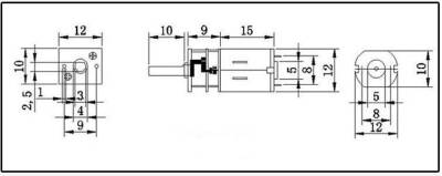 KGA-12 6V 6000Rpm Redüktörlü Dc Motor - 3
