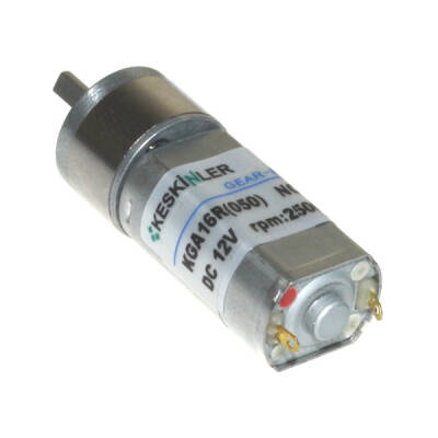 KGA-16 12V 2500RPM DC Gear Motor - Keskinler