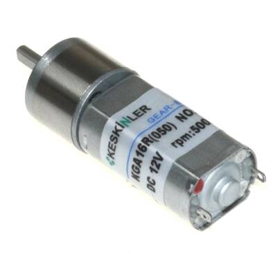 KGA-16 12V 500RPM DC Gear Motor - Keskinler