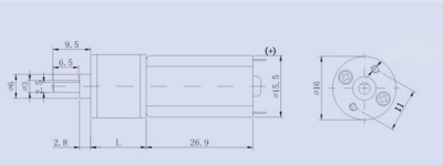 KGA-16 12V 500Rpm Redüktörlü Dc Motor - 3