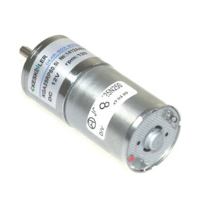 KGA-25 12V 135RPM DC Gear Motor - Keskinler