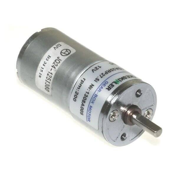 KGA-25 12V 200Rpm Redüktörlü Dc Motor - 2