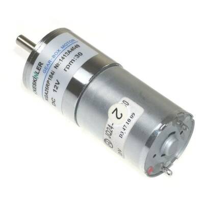 KGA-25 12V 30Rpm Redüktörlü Dc Motor - 1