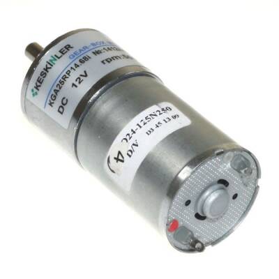 KGA-25 12V 500Rpm Redüktörlü Dc Motor - 1