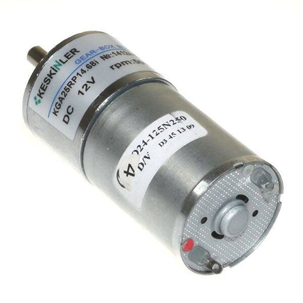 KGA-25 12V 500Rpm Redüktörlü Dc Motor - 1