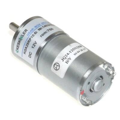 KGA-25 12V 800RPM DC Gear Motor - Keskinler