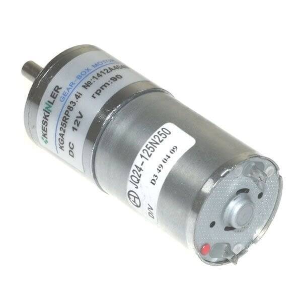 KGA-25 12V 90Rpm Redüktörlü Dc Motor - 1