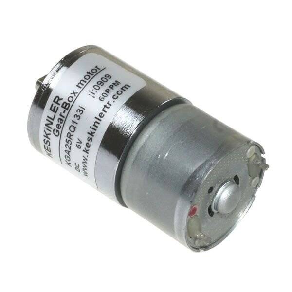 KGA-25 6V 60Rpm Redüktörlü Dc Motor - 1