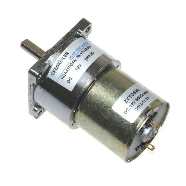 KGA-42 12V 90Rpm/520 Redüktörlü Dc Motor - 1