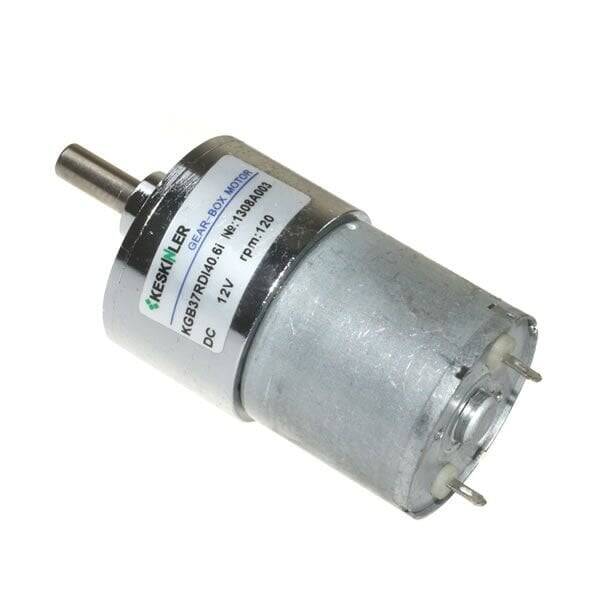 KGB-37 12V 120Rpm Redüktörlü Dc Motor - 1