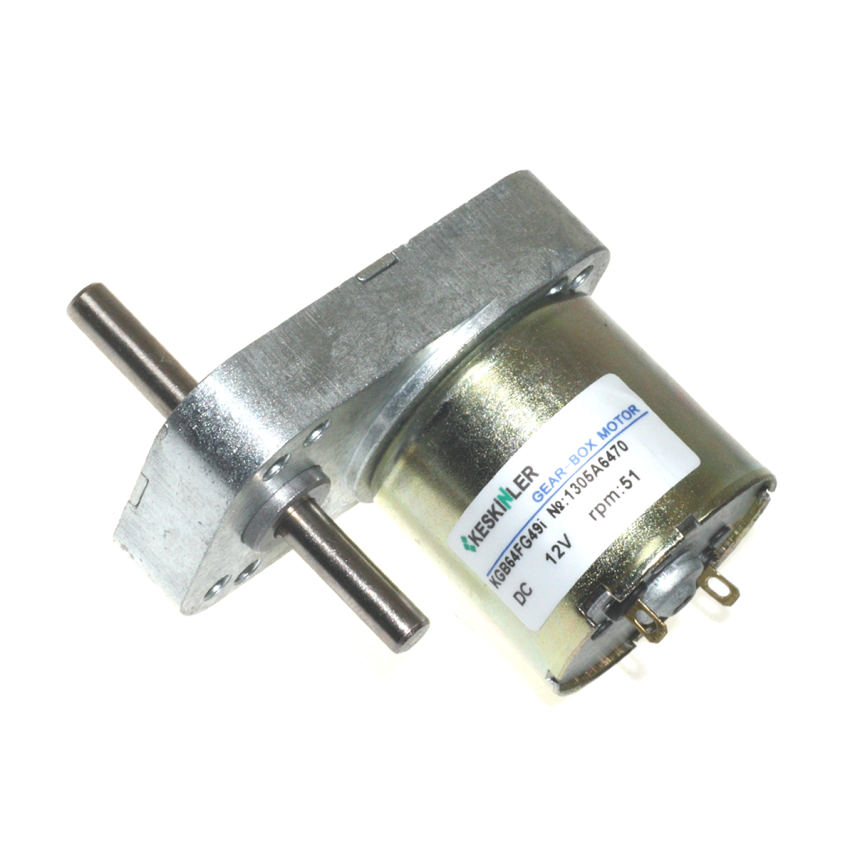 KGB-64 12V 51Rpm Redüktörlü DC Motor - 1