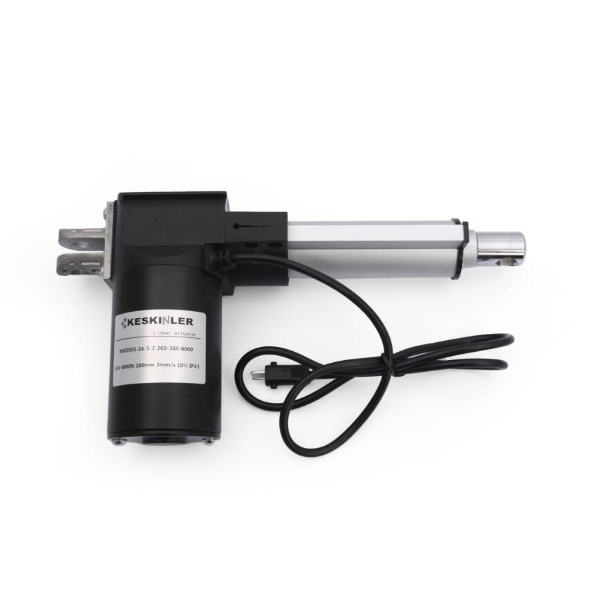 KMD501 24V 100mm 6000N IP43 Waterproof Linear Motor - 1