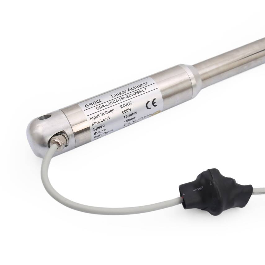 KRA-L35 24V 150mm 600N IP66 Tubular Lineer Motor - 3