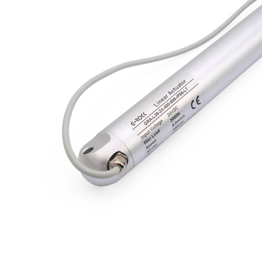 KRA-L36 24V 400mm 2000N IP66 Tubular Lineer Motor - 3