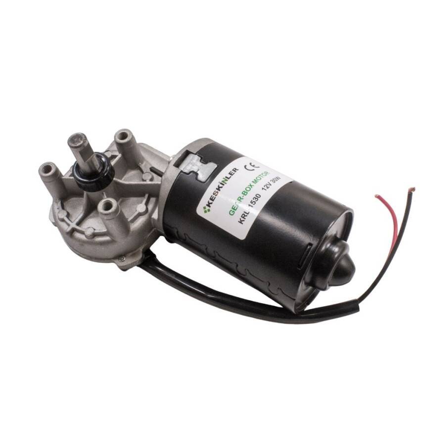 KRL-1530 12V DC 55 RPM Sol Cam Silecek Motoru - 1