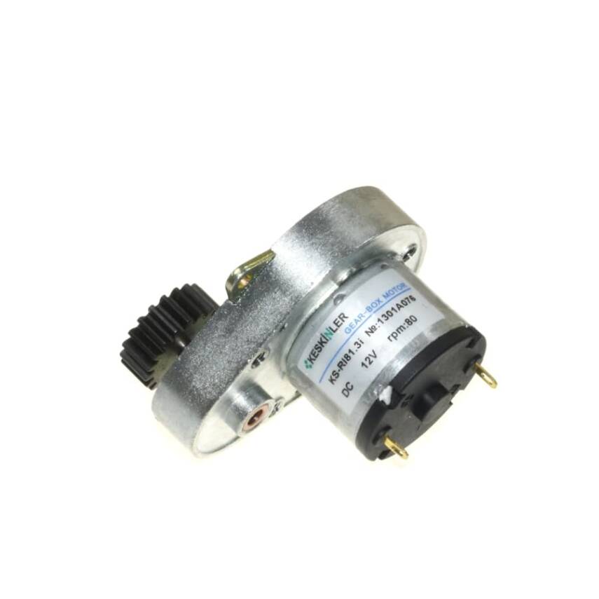 KS-RI 12V 80RPM Large Gear DC Motor - 1