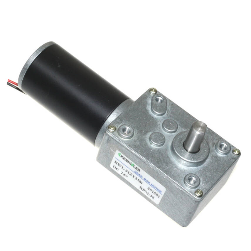 KWL-31ZY 24V 30Rpm Geared L-Shaped DC Motor - 2