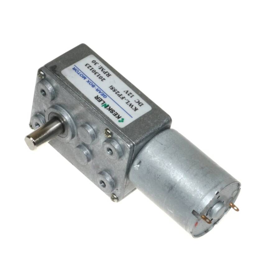 KWL-FP 12V 35Rpm Geared L-Shaped DC Motor - 1