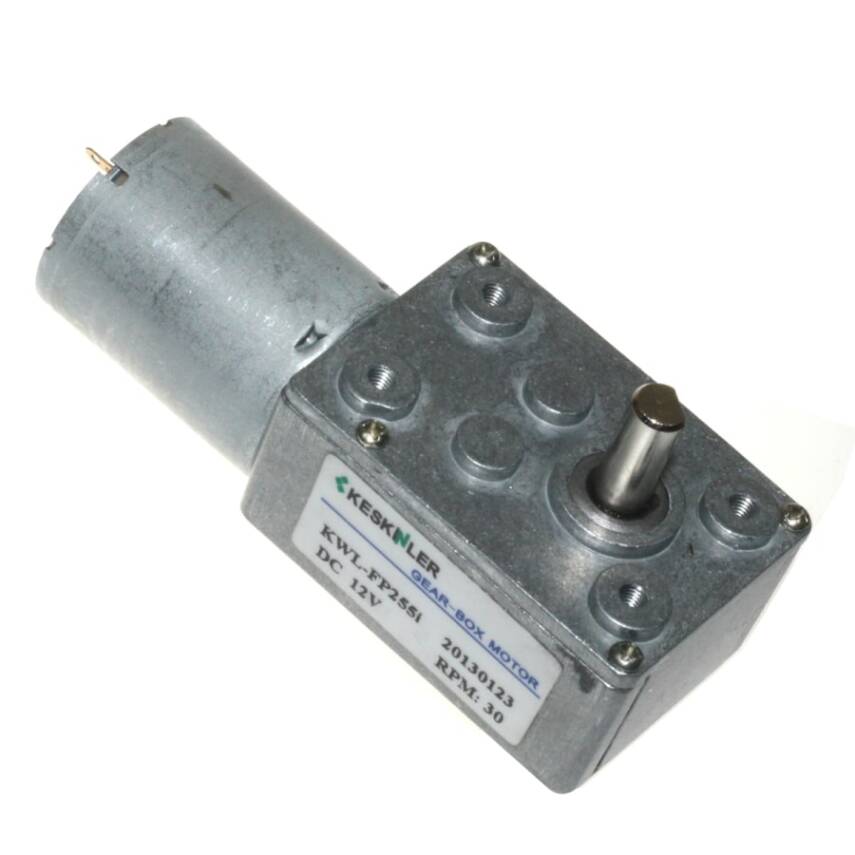 KWL-FP 12V 35Rpm Geared L-Shaped DC Motor - 2