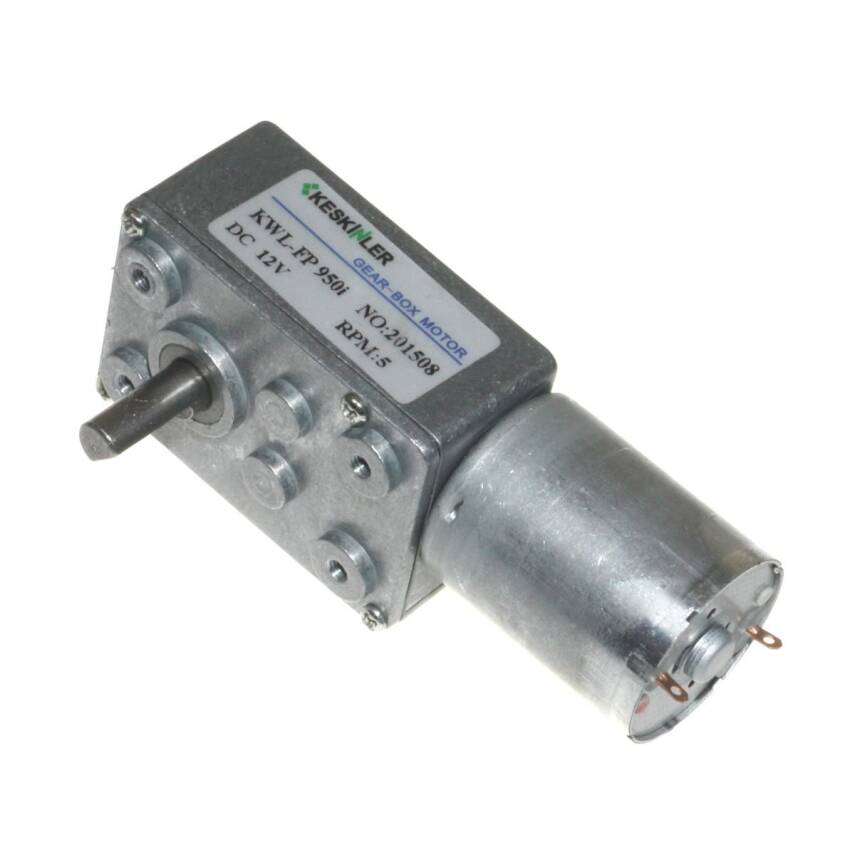 KWL-FP 12V 5RPM DC Gear Motor - 1