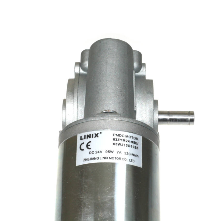 Linix PMDC Motor 63ZYM24-95E/63WJ15G1028 24V 95W 7A 220RPM Door Motor - 2