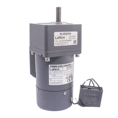 YN80-220-25 220V 13RPM Brake AC Motor - 80JB100GN - 2